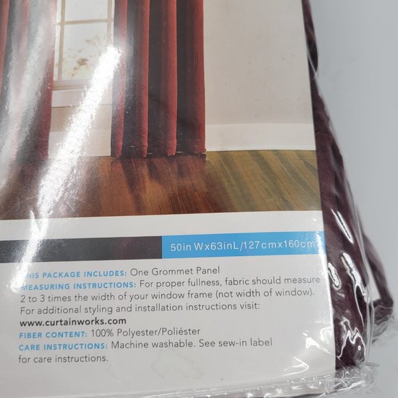 2Pack Window Curtainworks Lenox Room Darkening Win - Picture 4 of 4